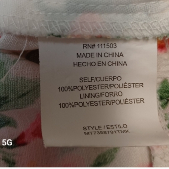 Meraki Cream Floral Wrap Blouse Size XL - Picture 13 of 13